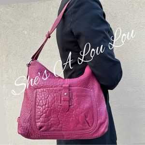 Cole Haan 🩷 Buttery Soft Leather Shoulder Bag in Dusty Magenta